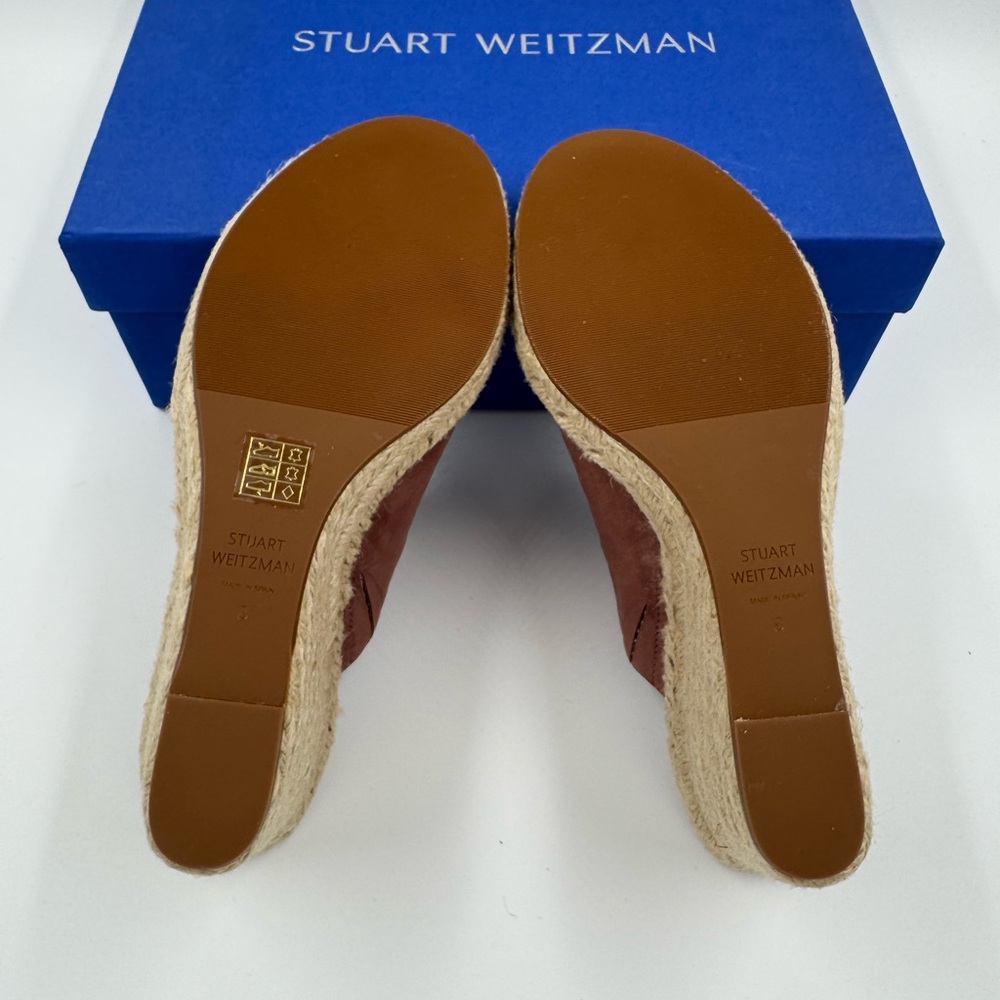 Stuart Weitzman Women's Brown Wedge Sandals - Picture 5 of 10